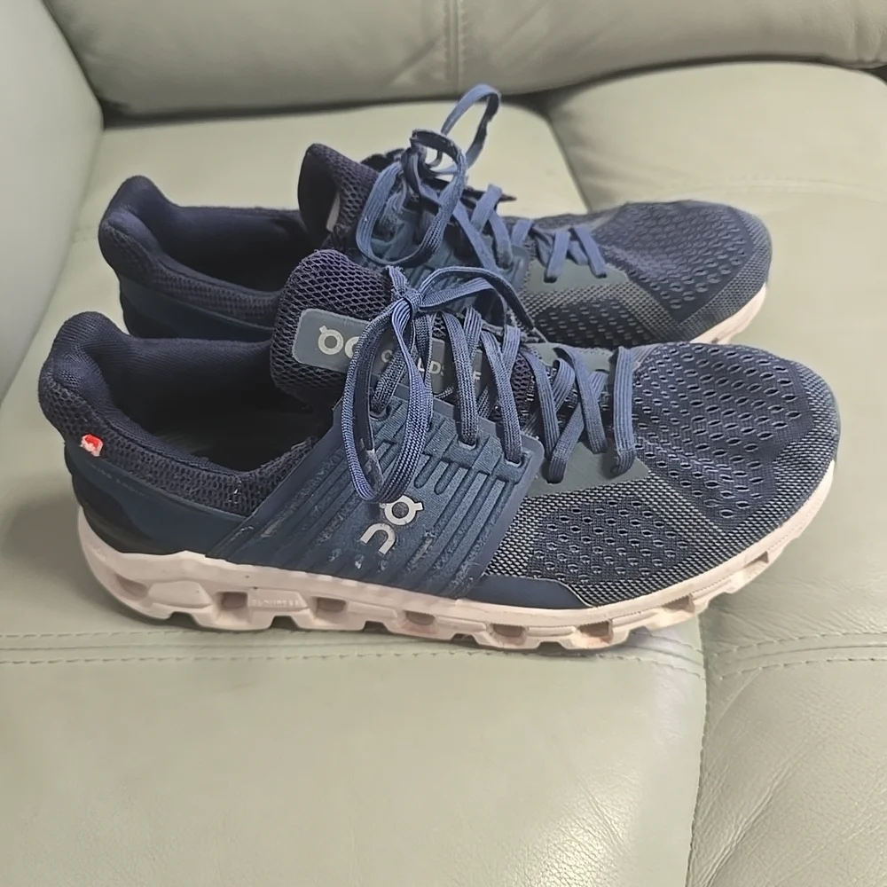 On Cloud Helion Cloudswift Cloudtec Running Shoes Navy Blue Men’s Size 8‎